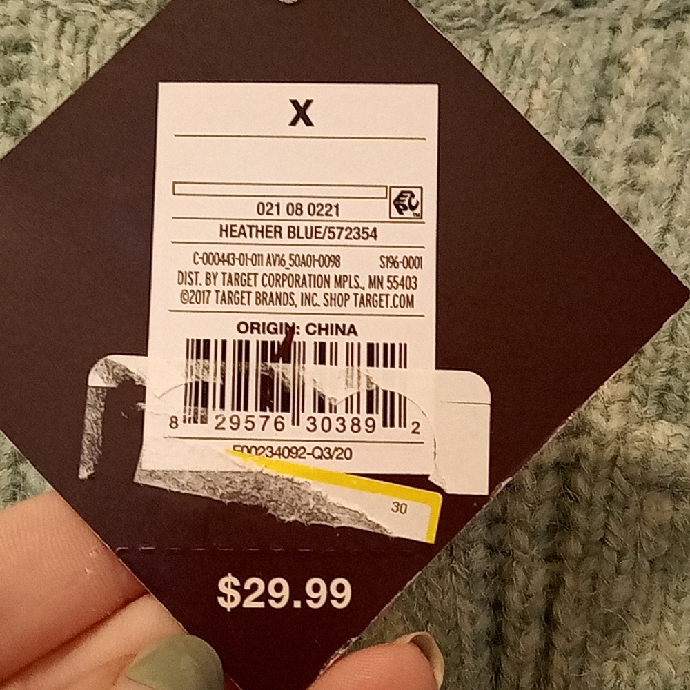 Nwt heather blue sweater - Picture 3 of 4
